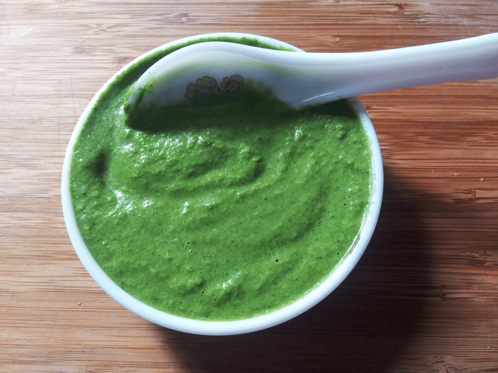 How to Make Coriander Mint Chutney With Yogurt(Curd)