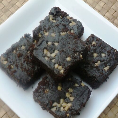 Eggless brownie recipe without chocolate