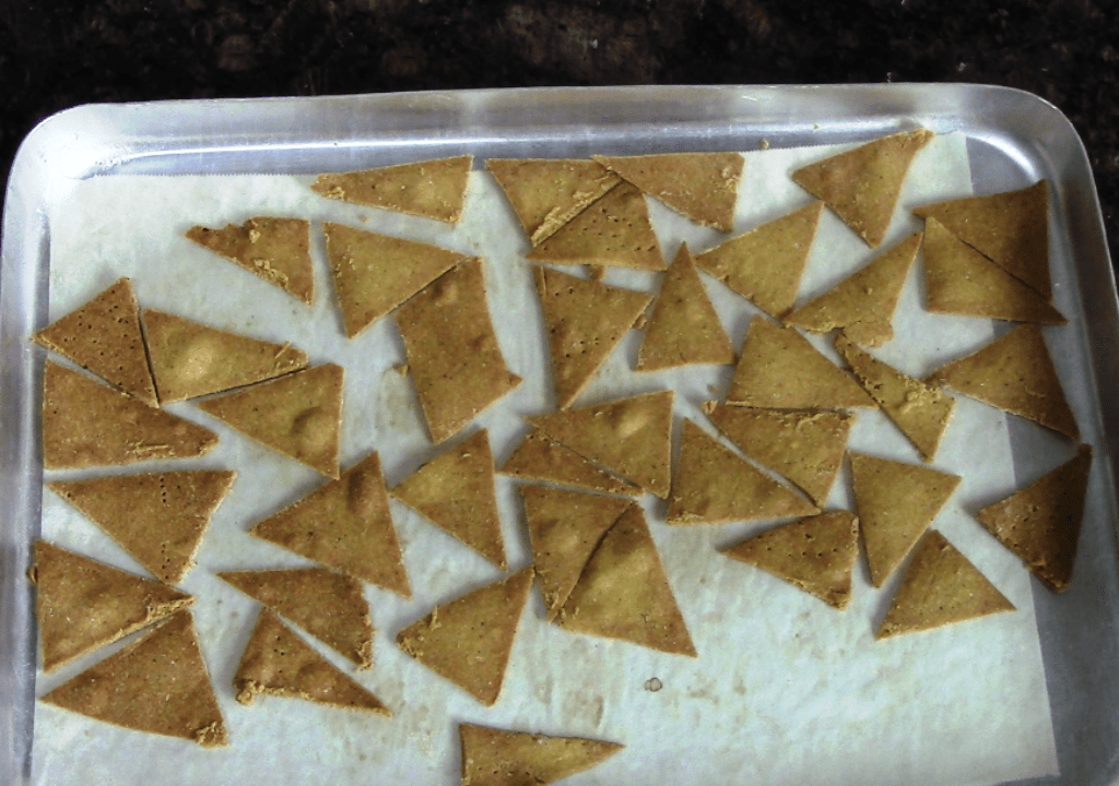 Baked Corn Nachos / Homemade Nachos chips / Yellow Corn Chips