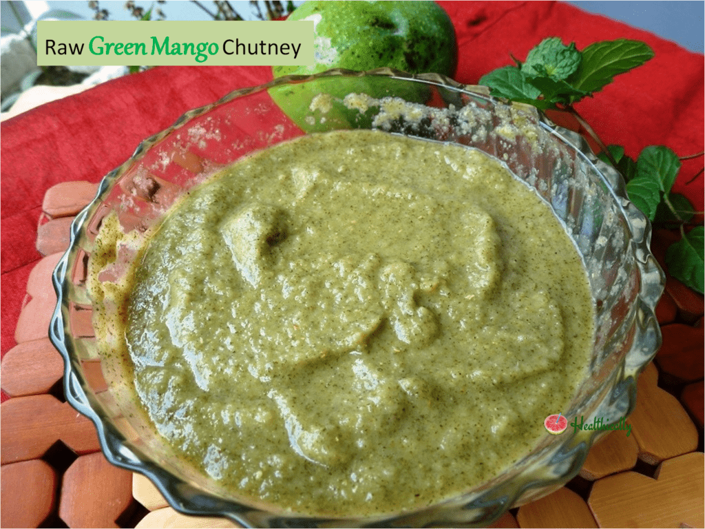 Raw Green Mango Chutney / Kacchi Kairi Ki Chutney