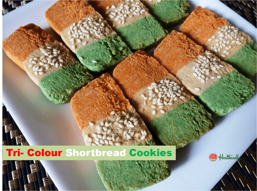 Tri-colour Shortbread Cookie