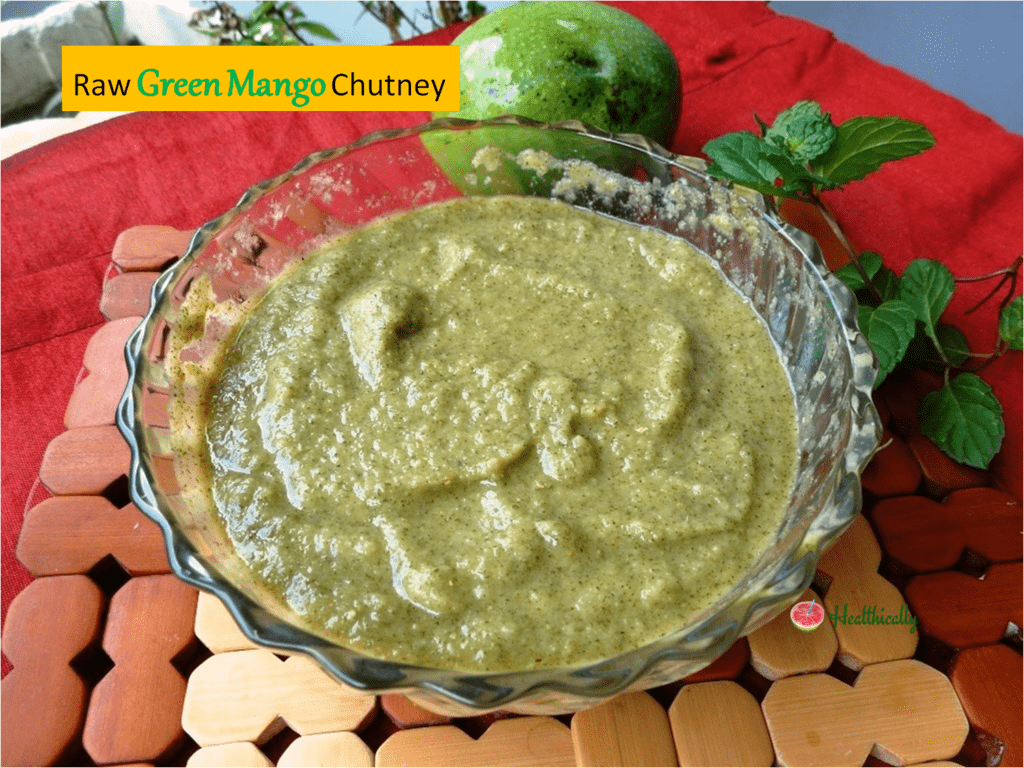 Raw Green Mango Chutney / Kacchi Kairi Ki Chutney