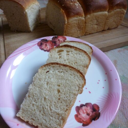 whole wheat Japanese milk bread recipe