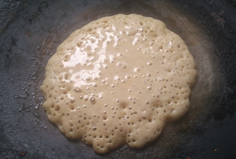 Eggless multigrain pancake recipe with buttermilk