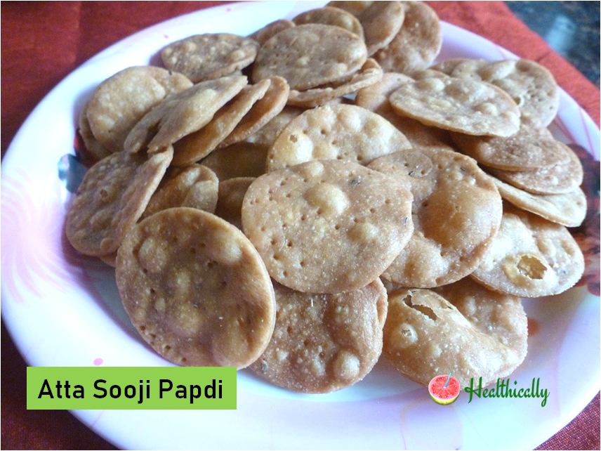 Atta Sooji Papdi | How to Make Papdi For Chaats