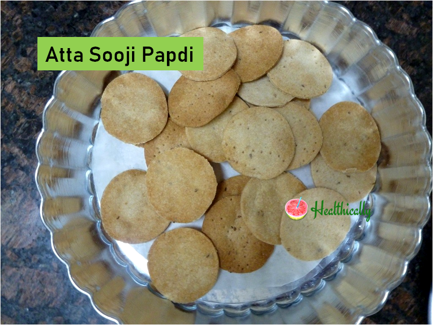 Atta Sooji Papdi | How to Make Papdi For Chaats