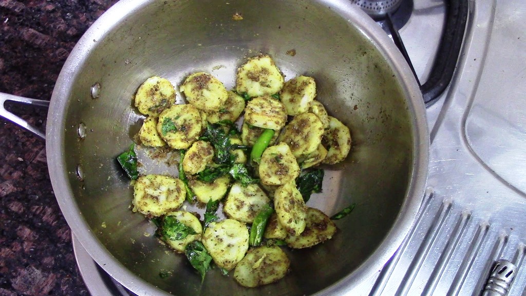 Easy & Quick Raw Banana Masala Fry 