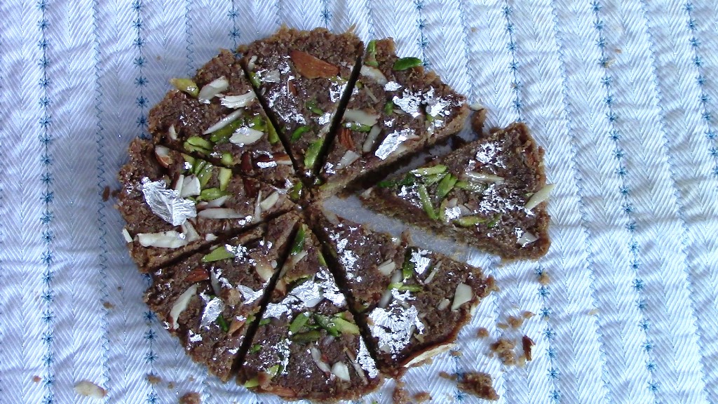 coconut burfi with jaggery