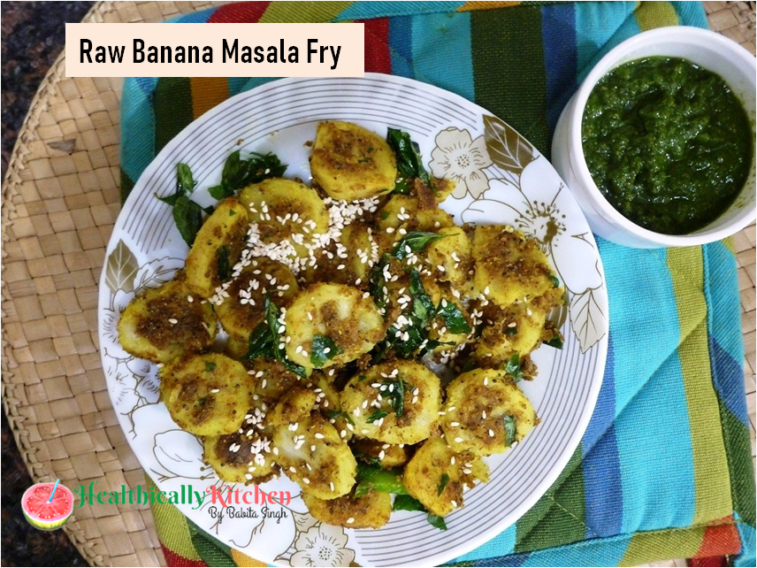 Easy & Quick Masala Raw Banana Fry | Healthy Snack Recipe