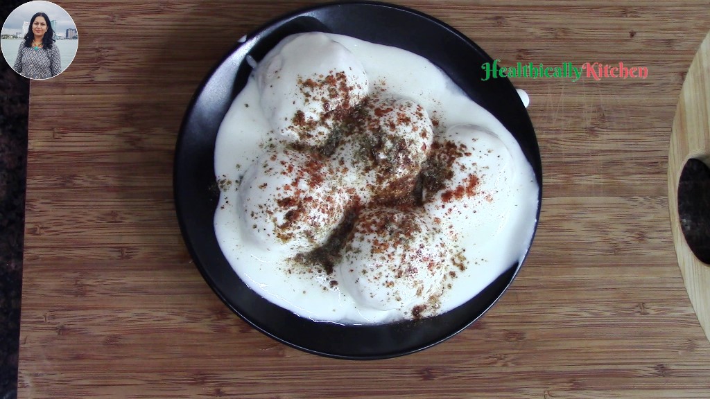 Moong Dal Dahi Vada | Soft & Spongy Yellow Moong Dal Dahi Bhalla Recipe