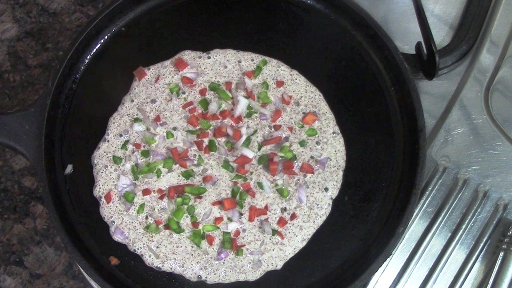 Fermented Ragi Vegetable Uttapam