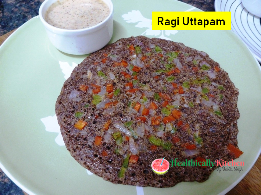 Ragi Uttapam Recipe |  Finger Millet Recipes for Weight Loss