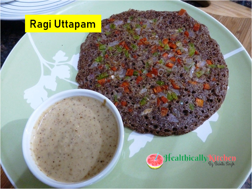Ragi Uttapam Recipe |  Finger Millet Recipes for Weight Loss