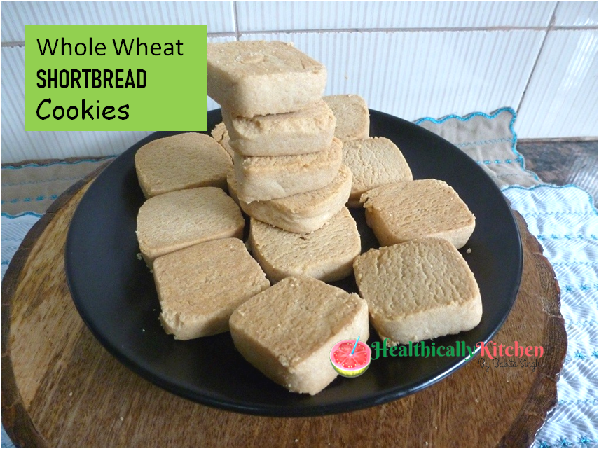 Easy Whole Wheat Shortbread Cookies - No Refined Sugar