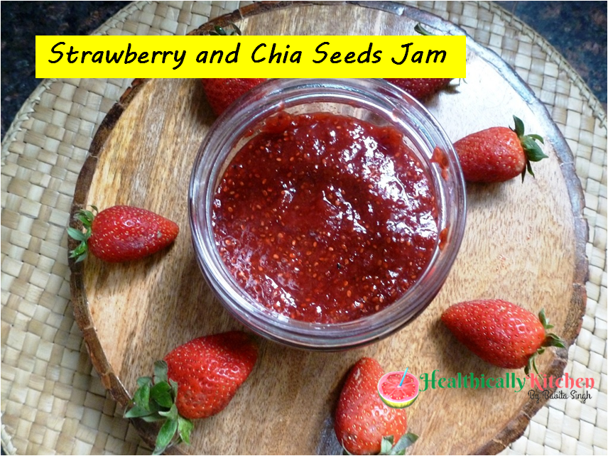 No Sugar Strawberry Jam With Chia Seeds