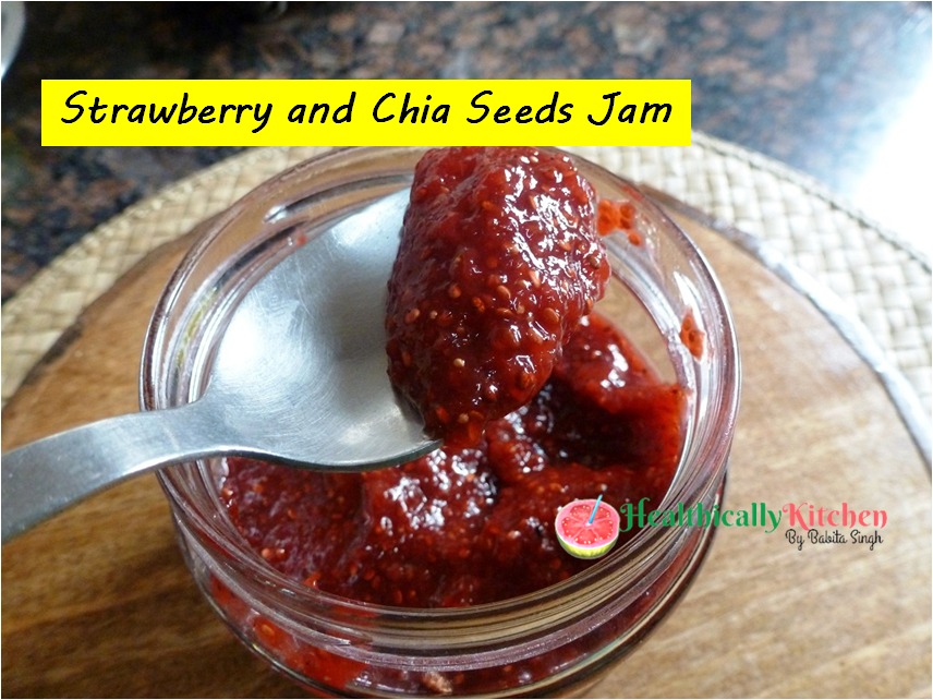 No Sugar Strawberry Jam With Chia Seeds