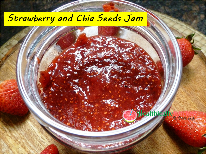 No Sugar Strawberry Jam With Chia Seeds