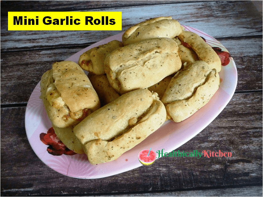 Healthy Mini Garlic Bread Roll From Scratch