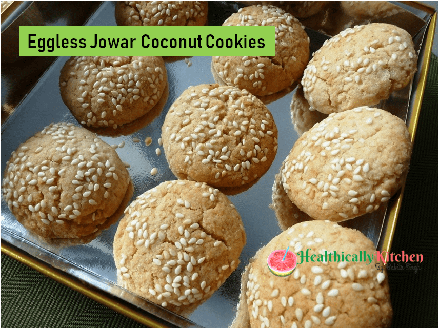 Jowar Coconut Cookies | Healthy Millet Cookies Recipe (Eggless & Gluten-Free)