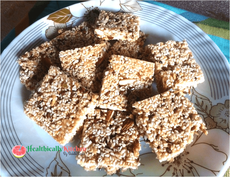 Easy Til Chikki Recipe with Jaggery | White Til Chikki