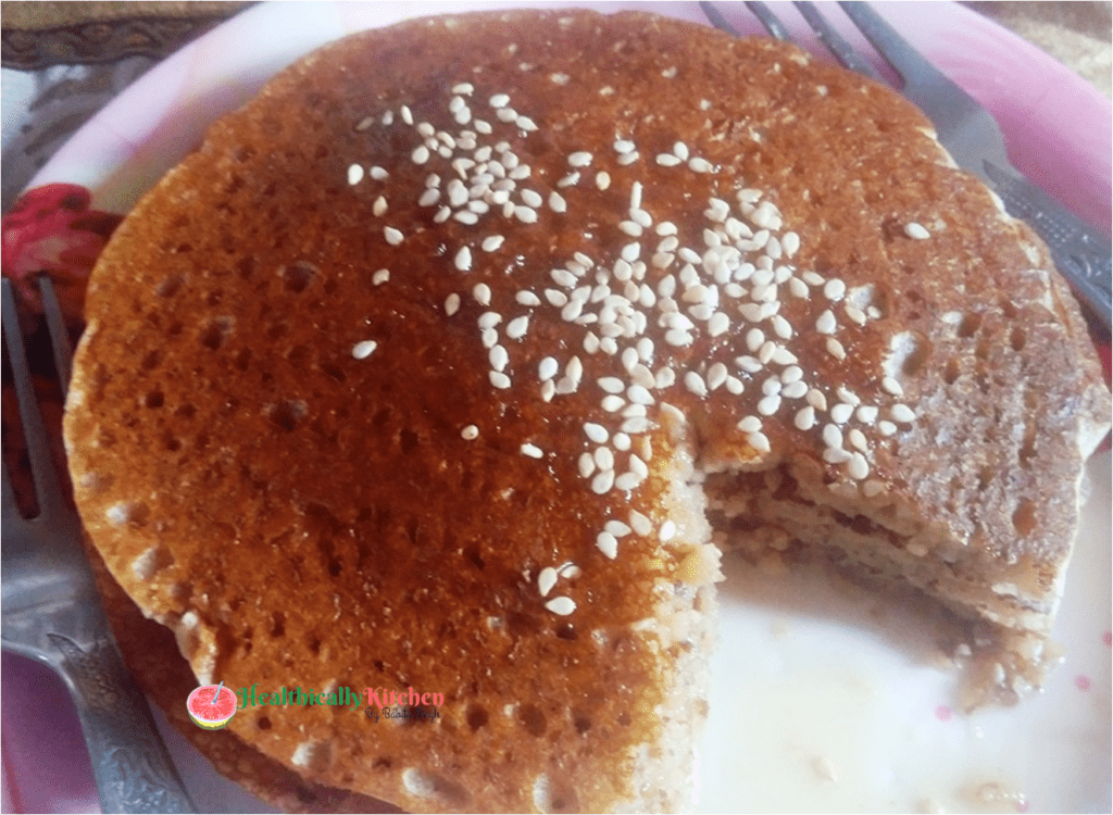 Eggless Multigrain Pancake Recipe (With Buttermilk)