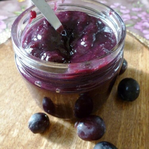 Black grapes jam recipe